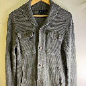Armani Exchange Charcoal Knit Pullover Mens size Medium